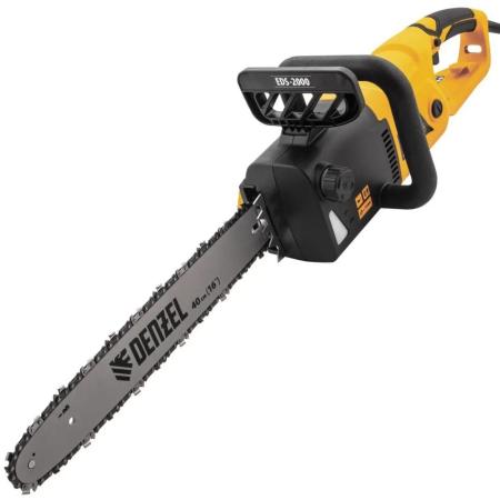 Пила цепная электрическая EDS-2000, 2кВт,продольная,шина 40см,шаг 3/8, паз 1,3мм, 56зв// Denzel