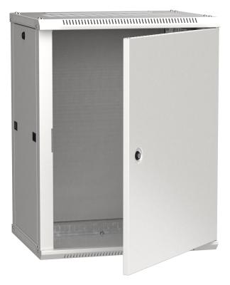 Шкаф монтажный ITK Linea W (LWR3-12U64-MF) настенный 12U 600x450мм пер.дв.металл 90кг серый 350мм 29кг 200град. 635мм IP20 IK10 сталь