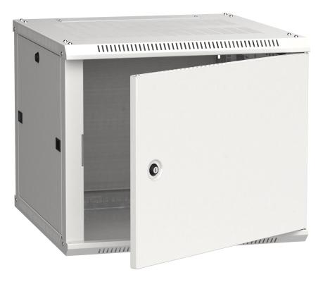 Шкаф коммутационный ITK (LWR3-09U66-MF) настенный 9U 600x600мм пер.дв.металл 2 бок.пан. 90кг серый 500мм 200град. 600мм IP20 IK10 сталь