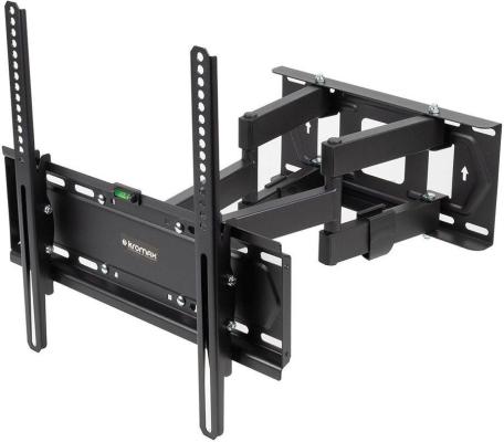 Кронштейн для телевизора Kromax PIXIS-L-2 черный 26"-55" макс.50кг настенный поворот и наклон