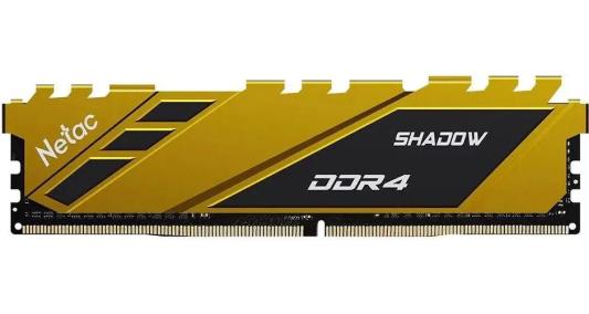 Оперативная память для компьютера Netac Shadow Yellow DIMM 16Gb DDR4 3200 MHz NTSDD4P32SP-16Y