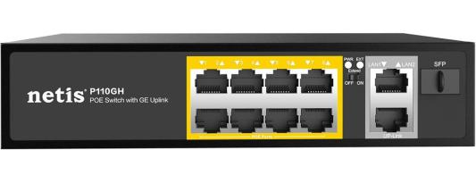 Коммутатор 10PORT 10/100M 8POE+2XGE+SFP P110GH NETIS