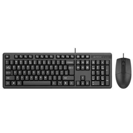 Клавиатура + мышь A4Tech KK-3330S клав:черный мышь:черный USB