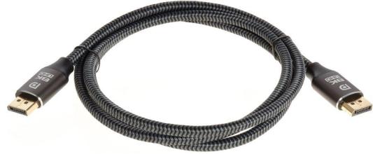 Кабель DisplayPort 1.5м VCOM Telecom TCG750-1.5M круглый серый