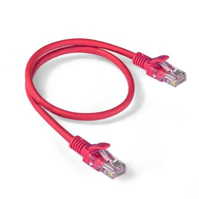 Exegate EX286378RUS Патч-корд ExeGate UTP-RJ45-RJ45-5e-0,5M-LSZH-RD, UTP, cat.5e, LSZH, 0.5м, красный