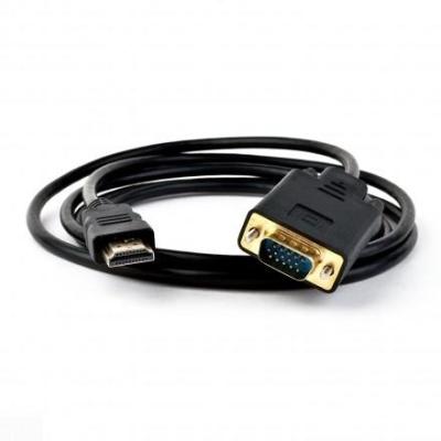 Кабель HDMI VGA 1.8м KS-is KS-441 круглый черный