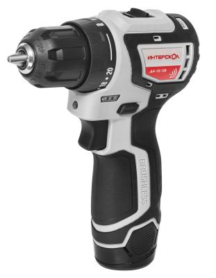 Дрель-шуруповёрт интерскол ДА-10/12В 687.1.2.70 картон, 2 аккум., 1,5Ач, ЗУ 687.1.2.70