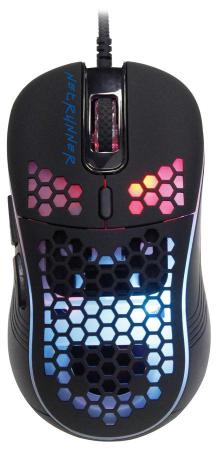 Мышь Оклик 713G NETRUNNER черный оптическая (3200dpi) USB (6but)