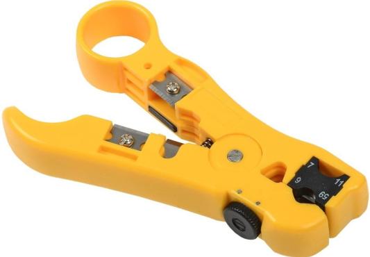 Инструмент ITK TS2-GR20 для зачистки кабеля UTP (упак:1шт) желтый