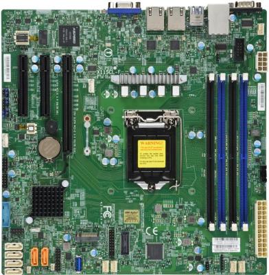 Серверная материнская плата C242 S1151 MATX BLK MBD-X11SCL-F-B SUPERMICRO