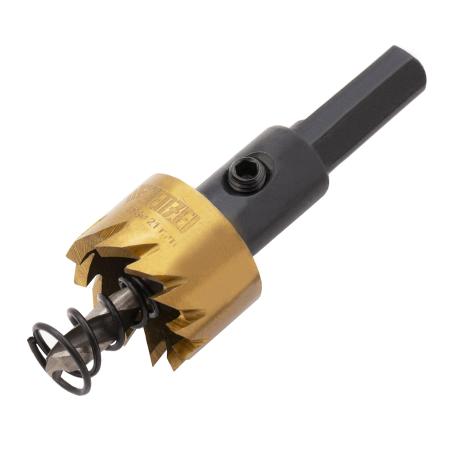 Коронка по металлу HSS, 21 мм, нитридтитановое покрытие //Denzel