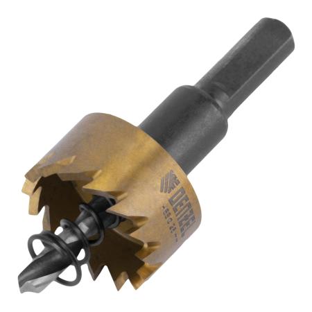 Коронка по металлу HSS, 26 мм, нитридтитановое покрытие //Denzel