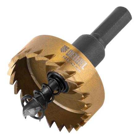 Коронка по металлу HSS, 40 мм, нитридтитановое покрытие //Denzel