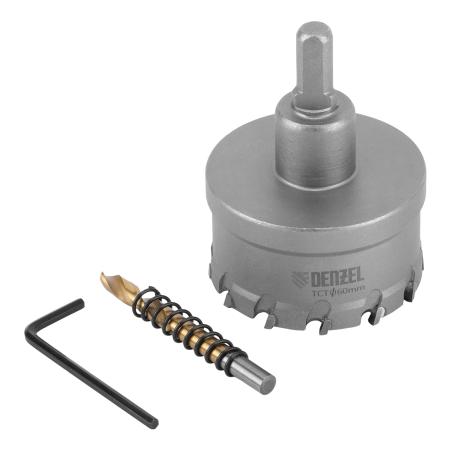 Коронка по металлу твердосплавная, 60 мм //Denzel