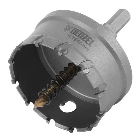 Коронка по металлу твердосплавная, 68 мм //Denzel