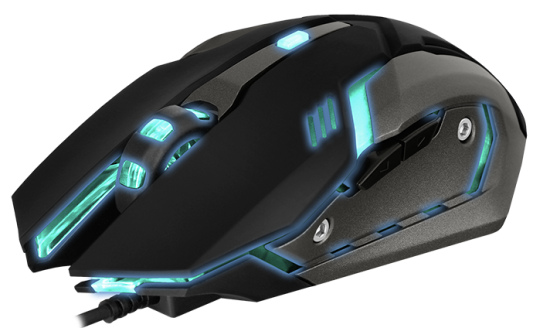 Игровая мышь SVEN RX-G740 USB (5+1кл. бесш. кл. 800-2400DPI, SoftTouch, подсветка, игров. упак)