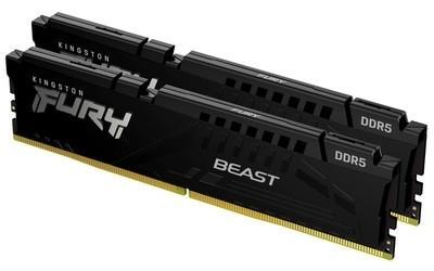 Оперативная память для компьютера Kingston FURY Beast Black DIMM 32Gb DDR5 5600 MHz KF556C40BBK2-32
