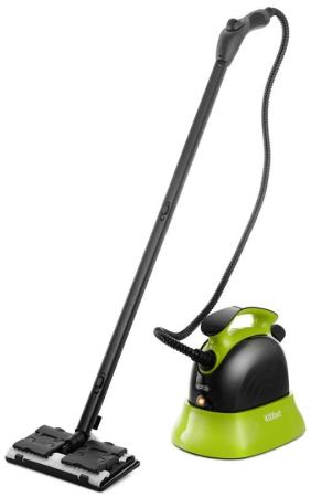 Пароочиститель напольный Kitfort КТ-9102-2 черный/салатовый