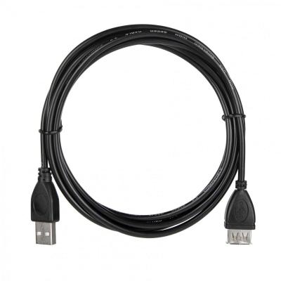 Кабель ACD-U2AAF-20L [ACD-U2AAF-20L] USB 2.0, A male - A feмale, ТТХ: (7/0.12BC+PE)*1P+(7/0.12BC+PE)*2C+7/0.12BC+AL+PVC OD4.0, Черный, 2м (742057)