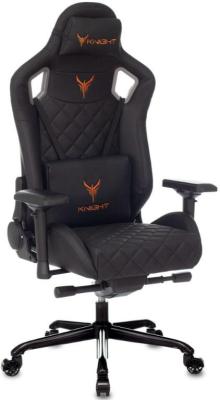 Кресло игровое Knight TITAN черный ромбик эко.кожа с подголов. крестовина металл