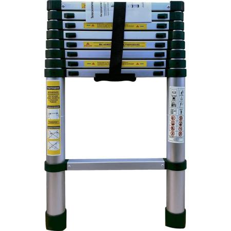 Лестница Alumet телескопическая алюминий 9ступ. H2.6м макс.нагр.:150кг (TLS 2.6)