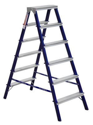 Стремянка Alumet MD8206 сталь/алюминий 6ступ. H3.4м макс.нагр.:150кг