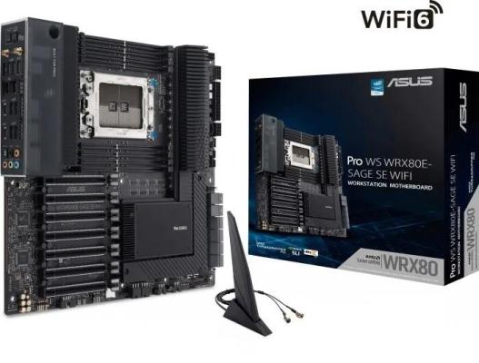 PRO WS WRX80E-SAGE SE WIFI /AMD SWRX8,WRX80,PCIE 4.0,WS MB, RTL {3} (066262)