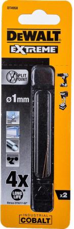 Сверл.п/мет.EX HSS-CO,1.0х34х12мм,2шт DT4958-QZ DeWalt