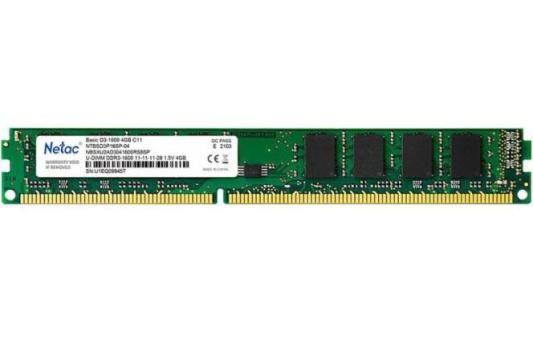 Оперативная память для компьютера Netac NTBSD3P16SP-04 DIMM 4Gb DDR3 1600 MHz NTBSD3P16SP-04