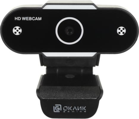 Камера Web Оклик OK-C012HD черный 1Mpix (1280x720) USB2.0 с микрофоном