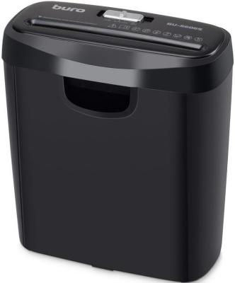 Шредер Buro Home BU-S606S черный (секр.Р-2) ленты 6лист. 11лтр. пл.карты