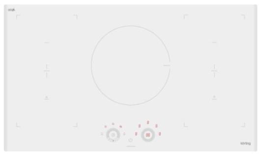 Варочная панель индукционная Korting HIB 95750 BW SMART белый