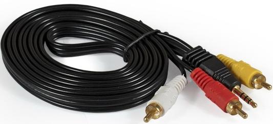 Exegate EX284945RUS Кабель аудио ExeGate EX-CCA-4P2R-2.0 (3.5mm Jack M/3xRCA M, 2м)