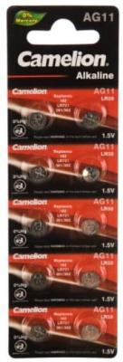 Camelion G11  BL-10 Mercury Free (AG11-BP10(0%Hg), 362A/LR721/162 батарейка для часов)  (10 шт. в уп-ке)