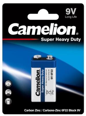 Camelion 6F22 Blue BL-1 (6F22-BP1B, батарейка,9В) (1 шт. в уп-ке)