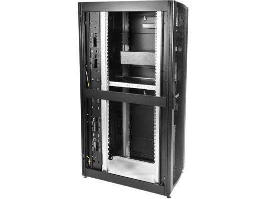 Шкаф серверный ЦМО (ШТК-СП-42.6.10-44АА-9005) 42U 600x990мм пер.дв.перфор. задн.дв.перфор. 2 бок.пан. направл.под закл.гайки 1350кг черный