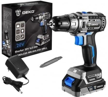 Дрель-шуруповёрт DEKO Sharker 20V