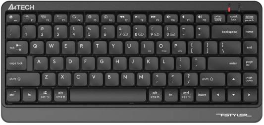 Клавиатура A4Tech Fstyler FBK11 черный/серый USB беспроводная BT/Radio slim