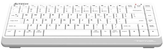 Клавиатура A4Tech Fstyler FBK11 белый/серый USB беспроводная BT/Radio slim