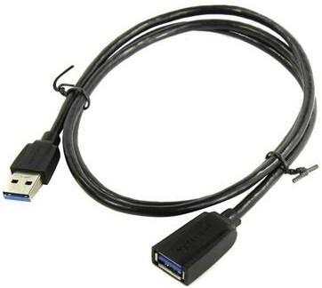 Кабель-удлинитель Vention USB 3.0 AM/AF - 1м Black Edition