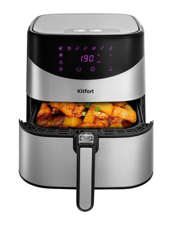 Аэрогриль Kitfort КТ-2231 1700Вт серебристый/черный
