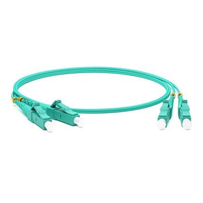 Hyperline FC-D2-503-LC/­PR-LC/­PR-H-20M-LSZH-AQ Патч-корд волоконно-оптический (шнур) MM 50/­125(OM3), LC-LC, duplex, 10G/­40G, LSZH, 20 м