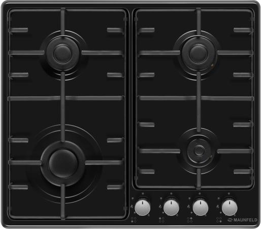 Варочная панель газовая Maunfeld EGHE.64.3STS-EB/G черный