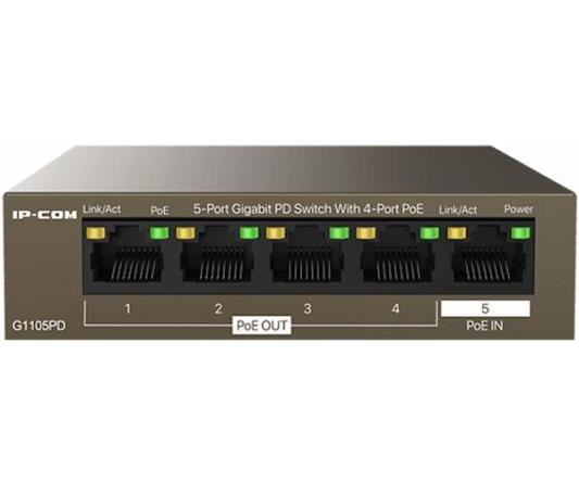 Коммутатор 5PORT 10/100/1000M 4POE G1105PD IP-COM