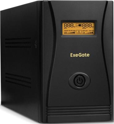 Exegate EP285485RUS ИБП ExeGate SpecialPro Smart LLB-1000.LCD.AVR.C13.RJ <1000VA/650W, LCD, AVR, 6*IEC-C13, RJ45/11, Black>