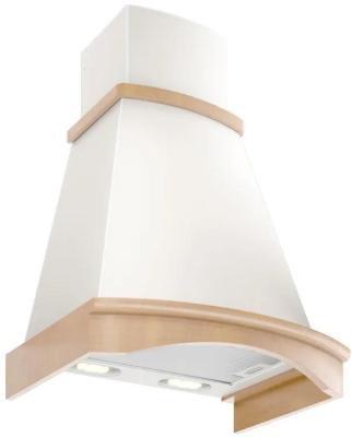 Вытяжка каминная Elikor Ротонда 60П-1000-П3Д бежевый/дуб неокрашенный