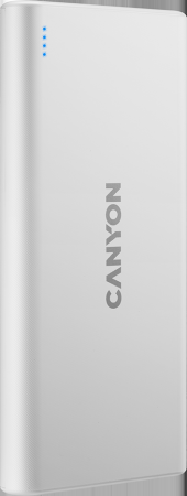 Внешний аккумулятор Power Bank 10000 мАч Canyon PB-108 белый