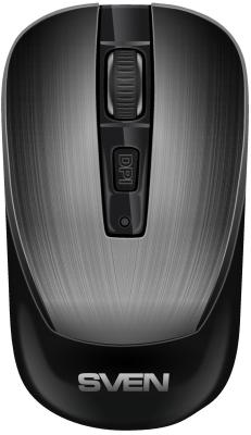 Беспроводная мышь Sven RX-380W серый металлик (2,4 GHz, 3+1кл. 800-1600DPI, блист.)