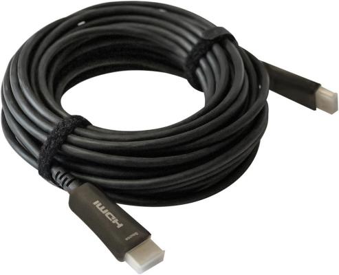Кабель аудио-видео Digma HDMI 2.0 AOC HDMI (m)/HDMI (m) 10м. Позолоченные контакты черный (BHP AOC 2.0-10)