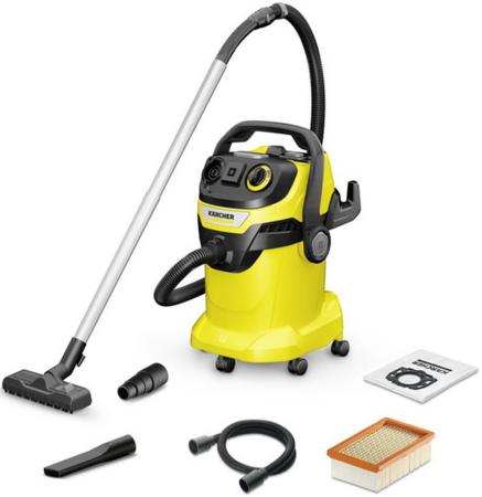 Пылесос Karcher WD 6 P V-25/8/22/T сухая влажная уборка жёлтый